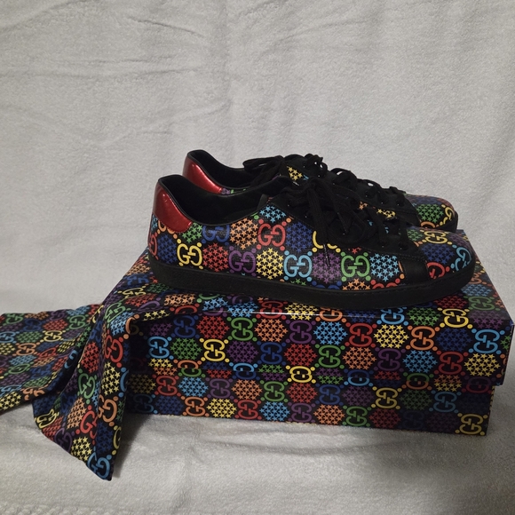 Gucci Ace GG Supreme Low 'Psychedelic - Black' - Picture 5 of 6